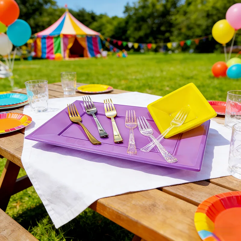 Classic Party Knives Forks Spoons Plastic Cutlery